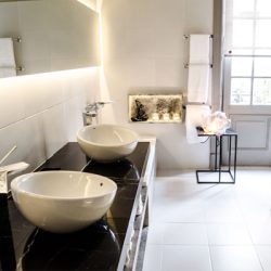 Diseño de baños públicos – sintético & ecléctico – Arq. Teresita Bermudez