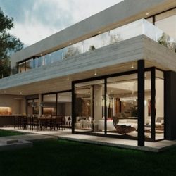 Diseño & construcción de casas en hormigón a la vista  en Pinamar – Costa Esmeralda – Arquitecto Horacio Cáceres