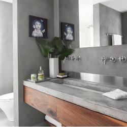 Mesada para baño a medida en Silestone – City Bell – LUNENSE S.A.